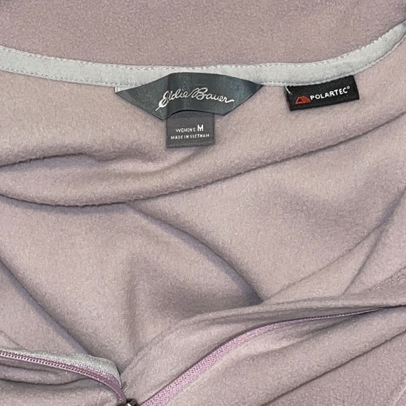 Eddie Bauer Light Purple Pullover Polartec Fitness Fleece - Picture 3 of 5